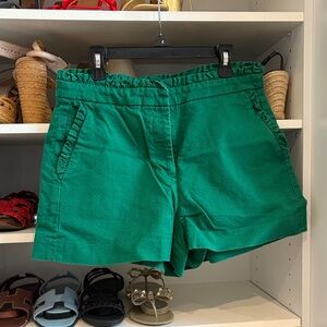 J. Crew High Waist Green Women's Shorts